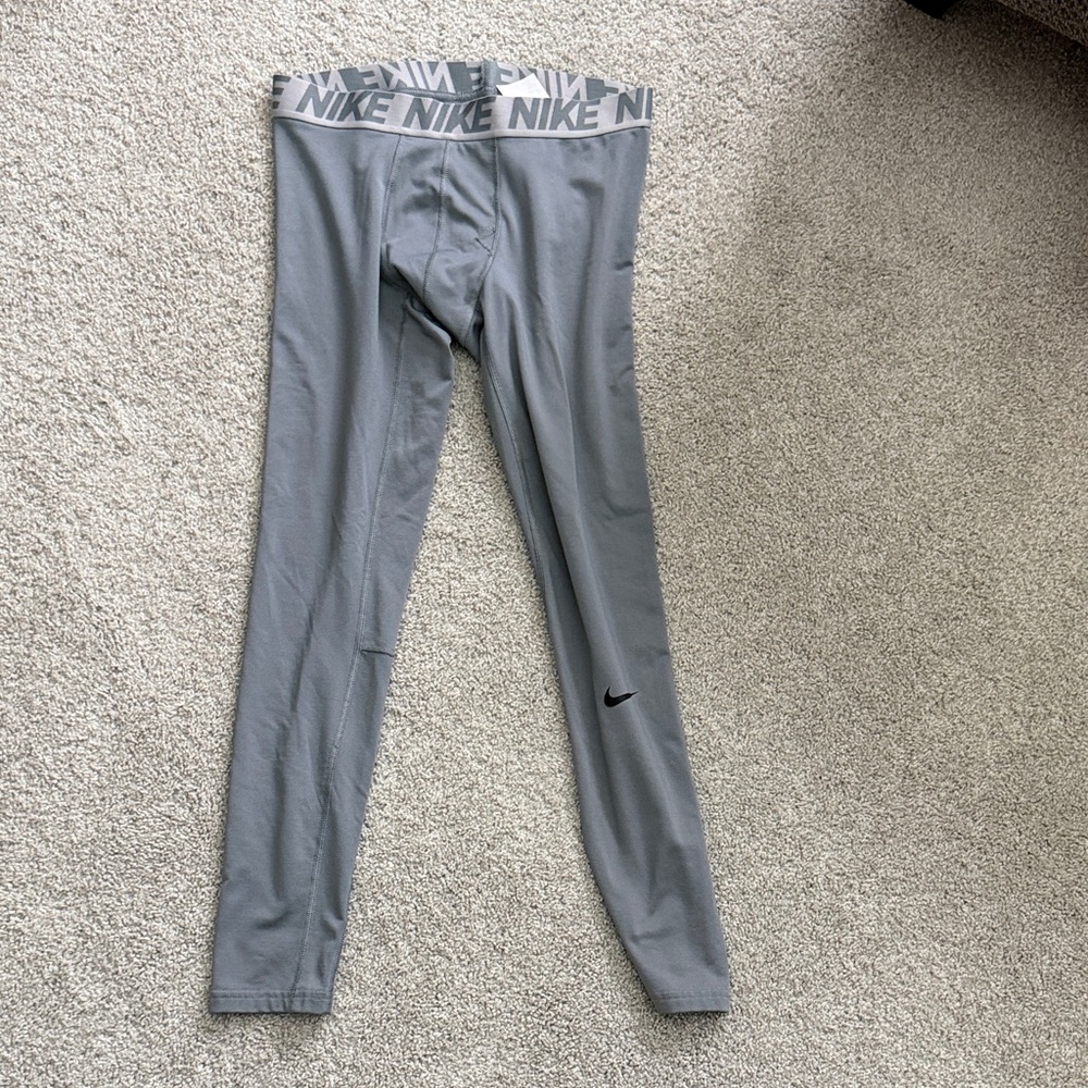 Nike Light Gray Performance Leggings